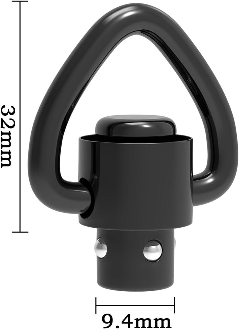 TPO QD Sling Swivel Mount 1" Heavy Duty D-Loop Picatinny Rail QD Sling Swivels Quick Detach/Release for Two Point Sling - Image 3